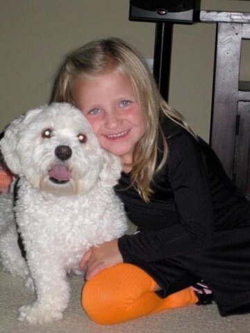 First dog, Chloe, died.