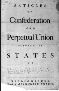 Ratification (passage) of the Articles of Confederation