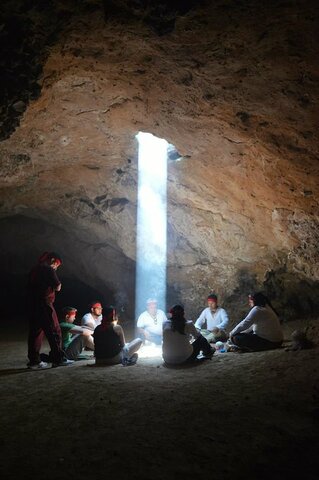 Creación de la cueva astronómica  en Teotihuacan