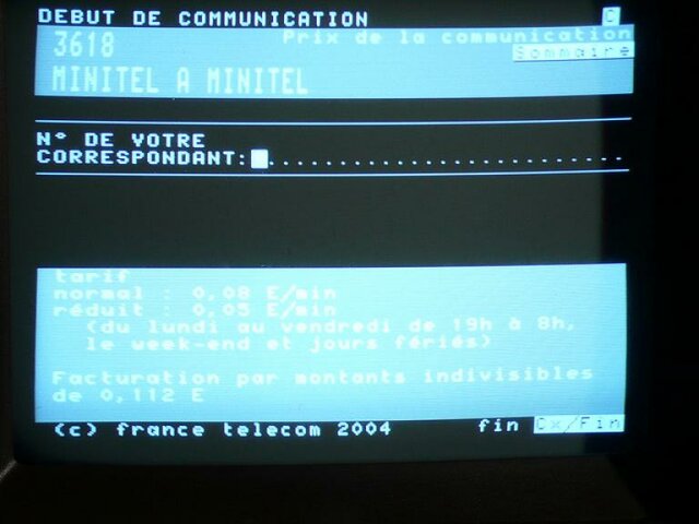 Début du Minitel
