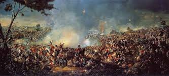 The defeat of Waterloo marks the end of Napoleon's military power