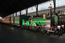 First steam locomotive in the Iberian Peninsula.