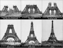 The Eiffel Tower, a sample of the iron architecture of the s.XIX