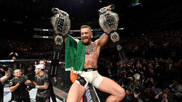 Primer cinturó de la carrera de Conor McGregor en la seva carrera a la UFC