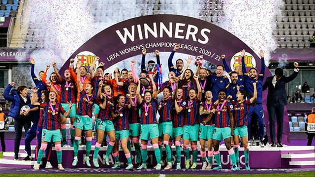 El Futbol Club Barcelona femení guanya la Lliga de Campions Femenina de la UEFA