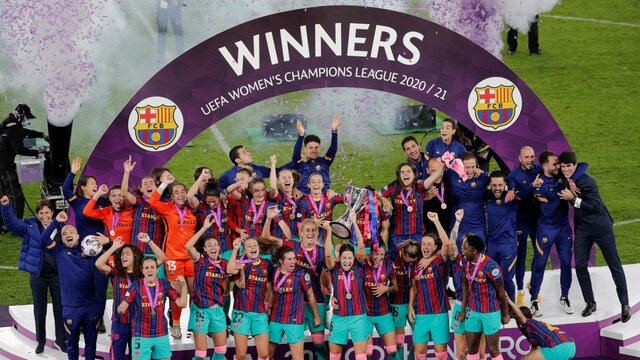 El Futbol Club Barcelona femení guanya la Lliga Champions.