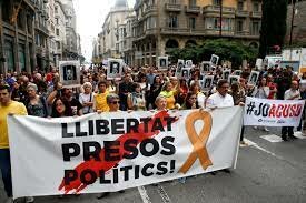 Protestes per la sentència del judici als líders del procés independentista català.