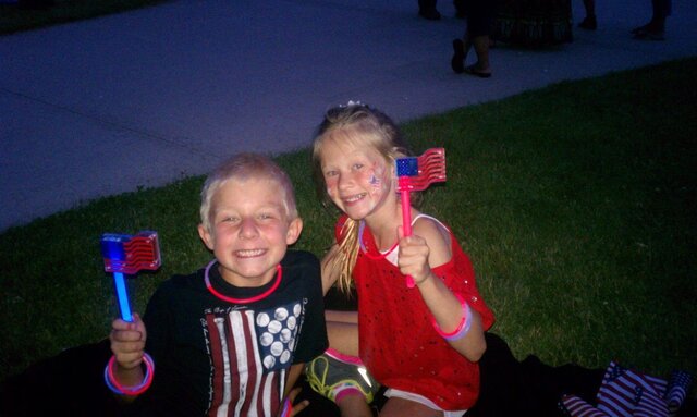 Watched fireworks on 4th of July