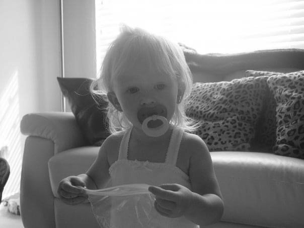 Started talking for the first time