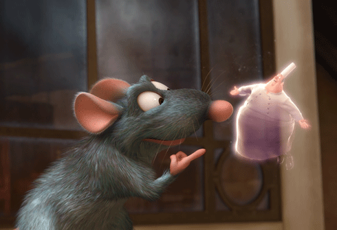 Remy Discovers Cooking.