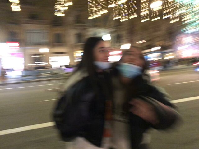 Walk through barcelona at christmas (with Cèlia)