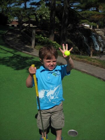At 4 I started to enjoy golf.