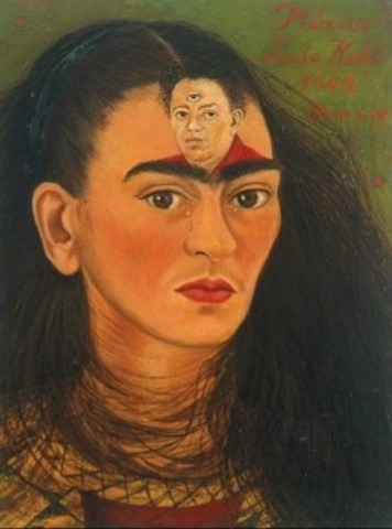Diego in My Thoughts by Frida Kahlo