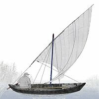 Barco "Vela Latina" con mayor velocidad de dirección