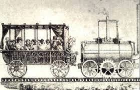 Richard Reynolds construyó de Coalbrookdale al rio Severn un carril de hierro colado para vagones de las minas, con rieles provistos de pestañas.