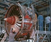 Turbina de gas aplicada a la propulsión del avión.