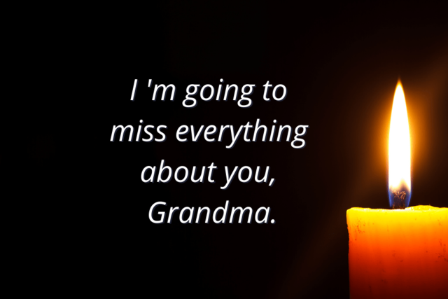 Grandma passed away