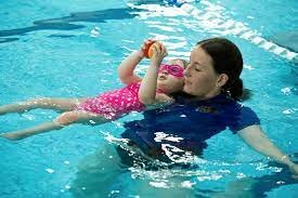 Emily takes her first swimming lessons!