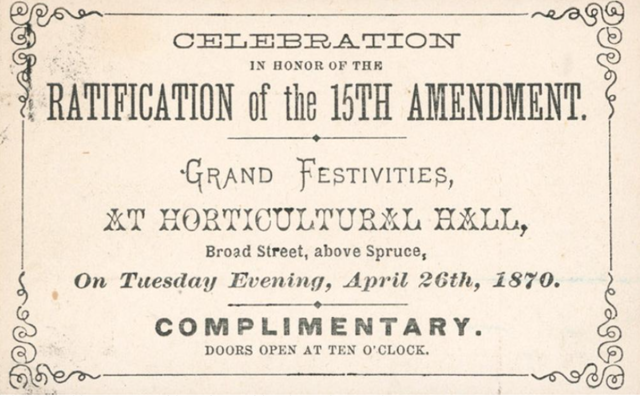 Ratification of the 15th Amendment