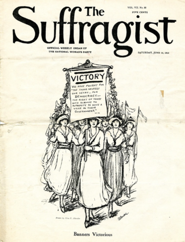 The First Issue of "The Suffragist"
