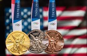 Gold, silver, and bronze olympic medal