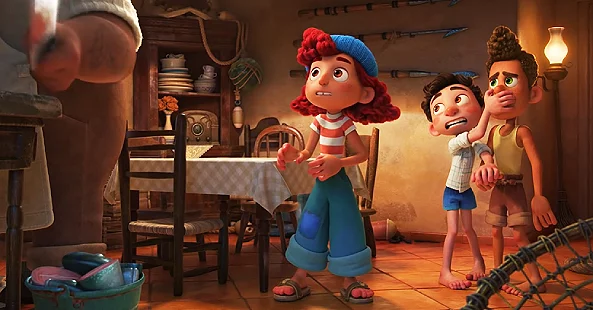 luca and his friend met gulia