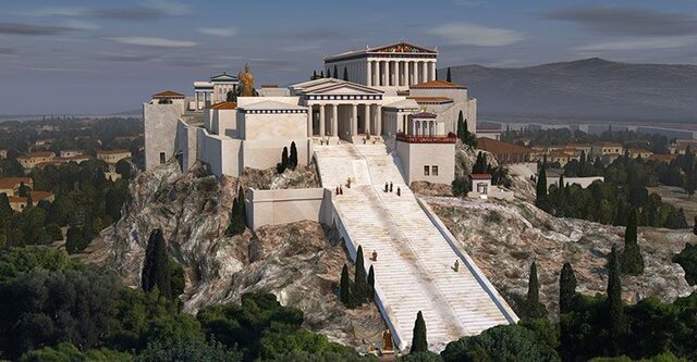 Ricostruzione dell'Acropoli di Atene e del Partenone