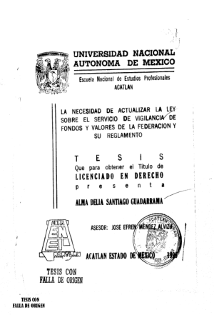 LEY SOBRE EL SERVICIO DE VIGILANCIA DE FONDOS Y VALORES DE LA FEDERACIÓN