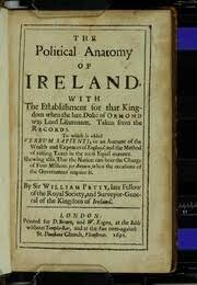 Political Anatomy of Ireland -1671
