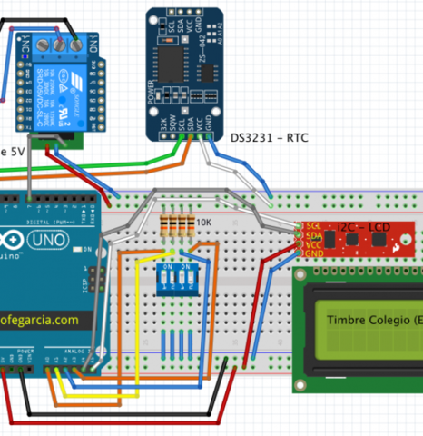 Timbre automático para colegio.