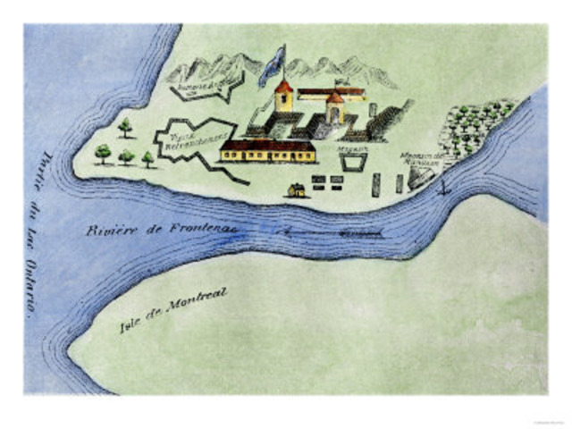 Bristsh capture fort  Frontenac