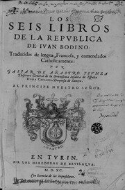 Los seis libros de la República