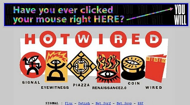 Aparece el primer banner de publicidad web