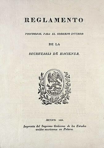 Reglamento Provisional para la Secretaría del Despacho de Hacienda