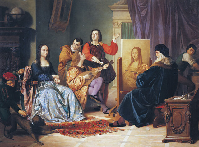 Leonardo Da Vinci pinta la Gioconda o Mona Lisa
