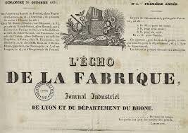 Premier numéro du journal L'écho de la Fabrique
