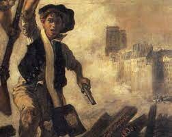 Mort de Gavroche sur une barricade à Paris