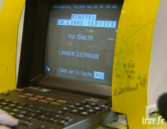 Début du Minitel