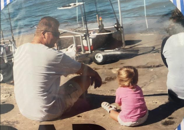 Dad stayed home with me