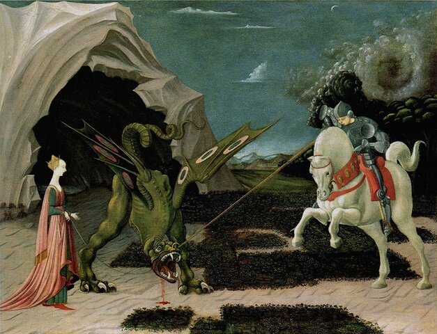 San Giorgio e il Drago, Paolo Uccello