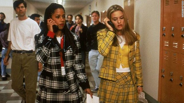 Checkered Print and Oversized Clothing