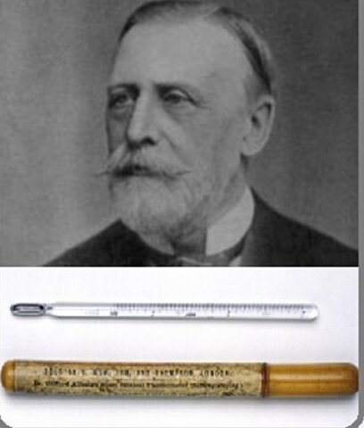 Termómetro clínico.