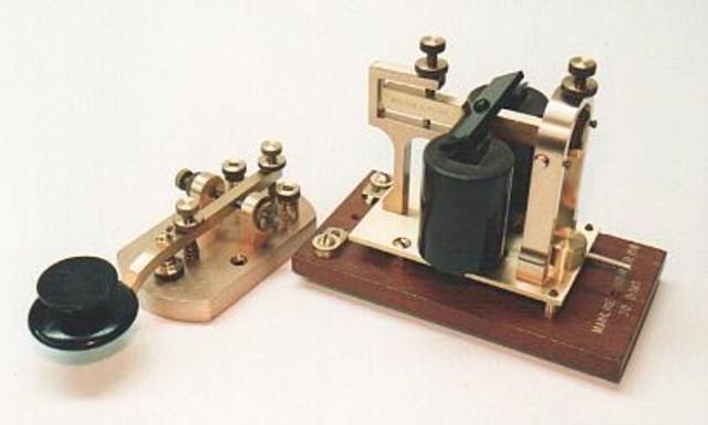 Alexander G Bell invents telephone