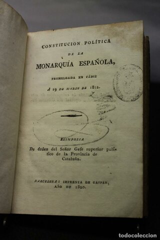 Constitución Política de la Monarquía Española
