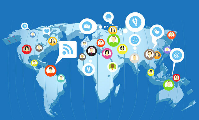 Predominio mundial de las redes sociales en internet.