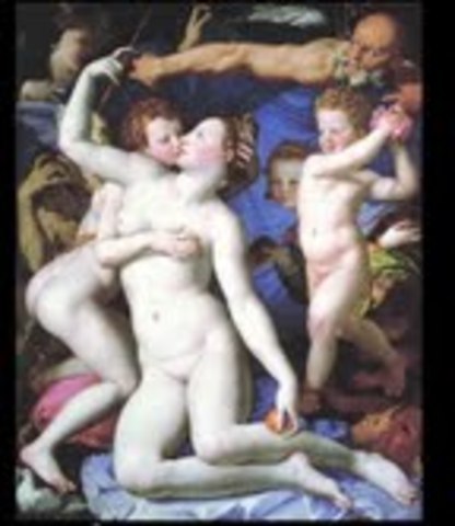 Venus, Cupid, Folly, and Time (The Exposure of Luxury) by Bronzino