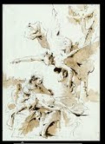 Hagar and Ishmael In The Wilderness by Giovanni Battista Tiepolo