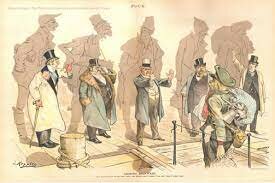 Political Cartoon- Looking Backward