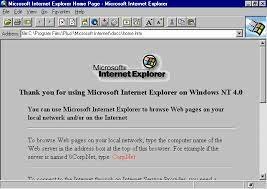 Internet Explorer 1.0 y 2.0