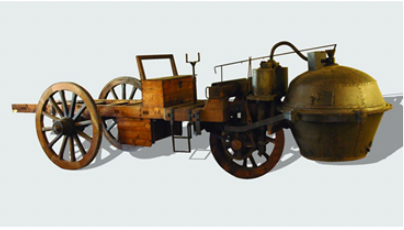 PRIMER VEHÍCULO A VAPOR